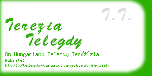 terezia telegdy business card